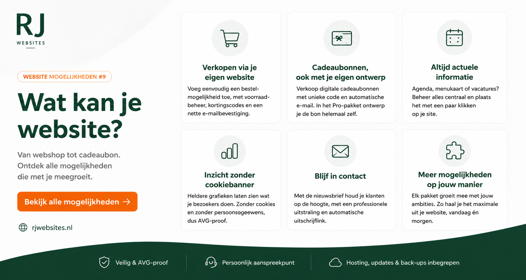 Wat je allemaal kunt met je website: van webshop tot cadeaubon